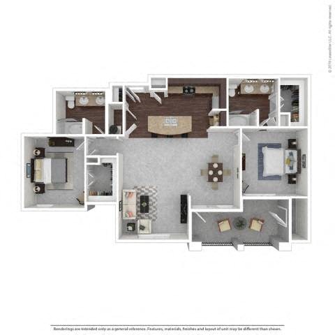 2 bed 2 bath G at Platinum Castle Hills, Lewisville, TX, 75056