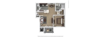 A2.1 Floor Plan at Spring Creek Apartments, Florida