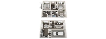 Townhome Floor Plan at Prosper Madison Oaks, Alabama