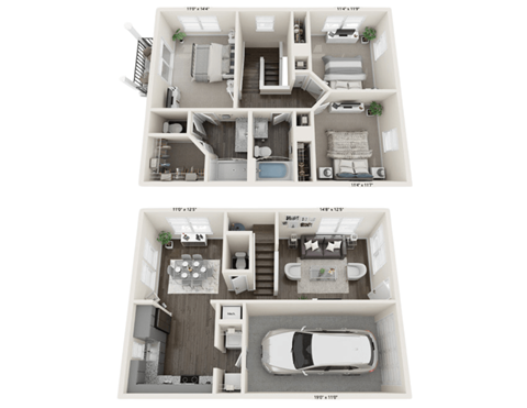 Robert Floor Plan at The Robert Apartments, Alabama, 35758