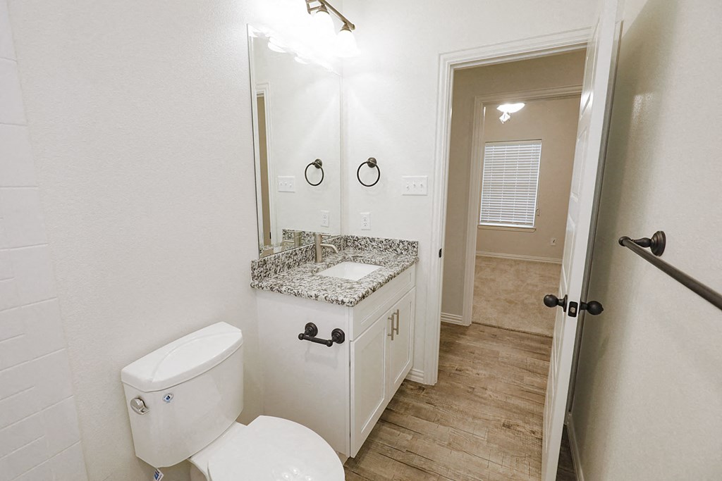 a bathroom with a toilet and a sink