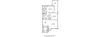 a floor plan of a bedroom floor plan with a bathroom and a closet