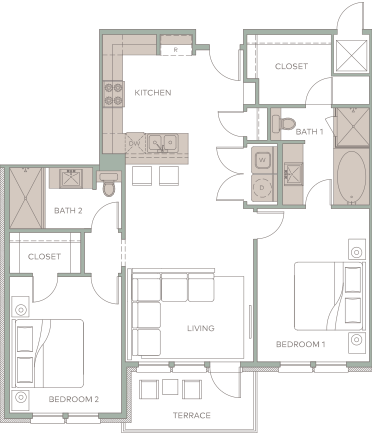 4 bedroom floor plan apartments for rent the nexus