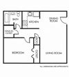 1 bedroom apartment in Norfolk 1A Floor Plan