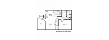 1A+Den Floor Plan