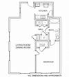 1K Floor Plan