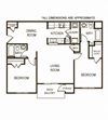 Belmont at Providence- 2 bedroom apartment The Magnolia (modified ADA floor plan)