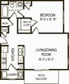 Belmont at Providence- 1 bedroom apartment The Brookside