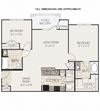 2 bedroom apartments in Raleigh B2 Modified Floorplan
