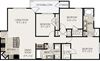 3 bedroom apartments in Raleigh C1 Floorplan