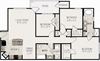 3 bedroom apartments in Raleigh C1 Modified Floorplan