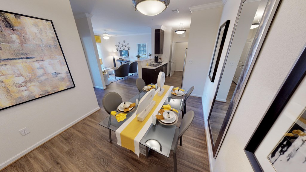 Dining room open to kitchen and living room