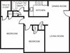 2 Bedroom Floor Plan Apollo Apartments