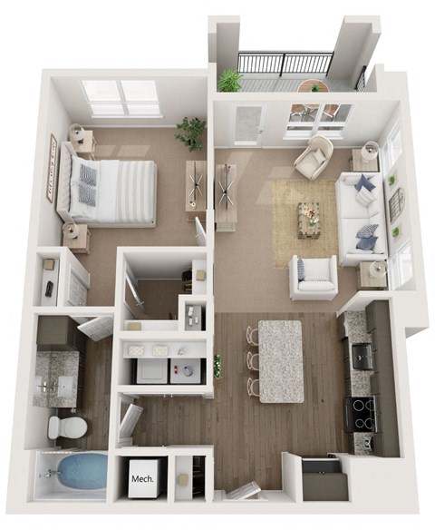 1 bedroom 1 bath apartment