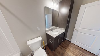 Bathroom with sink, toilet, shower and tub - Photo Gallery 43