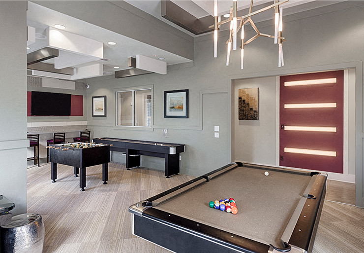 Game room with Billiards