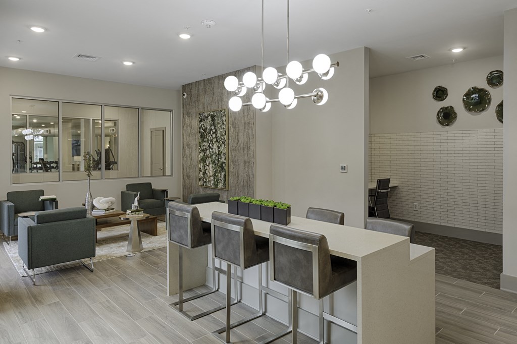 Clubhouse with seating