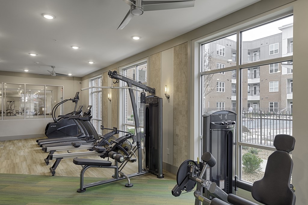 Fitness center with cardio equipment