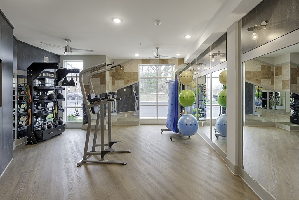 Fitness center with yoga room