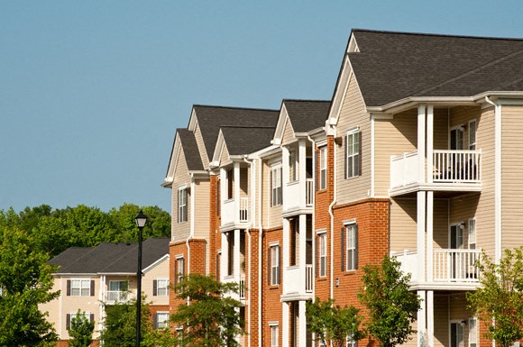 Apartment buildings with patio or balcony