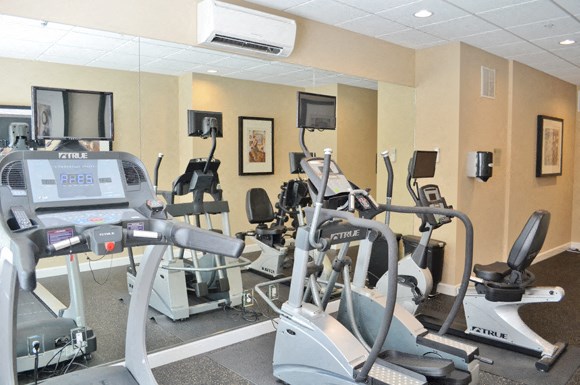 Fitness center with cardio equipment