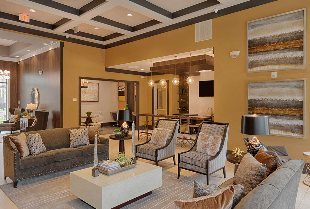 Clubhouse with seating