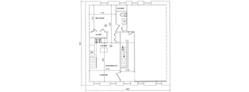 the floor plan of the second level of the house