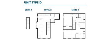 a floor plan of a roommates house with different floor levels