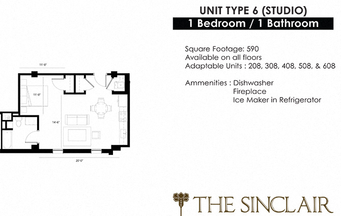 a floor plan of a bedroom apartment