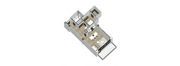 a vector illustration of a floor plan of a home