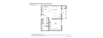 1 Bedroom 1 Bath Lux