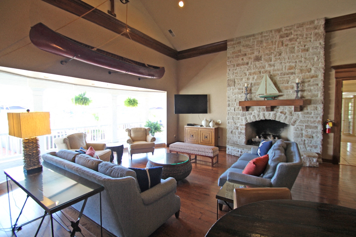 This is a picture of the resident clubhouse at Nantucket Apartments, in Loveland, OH.