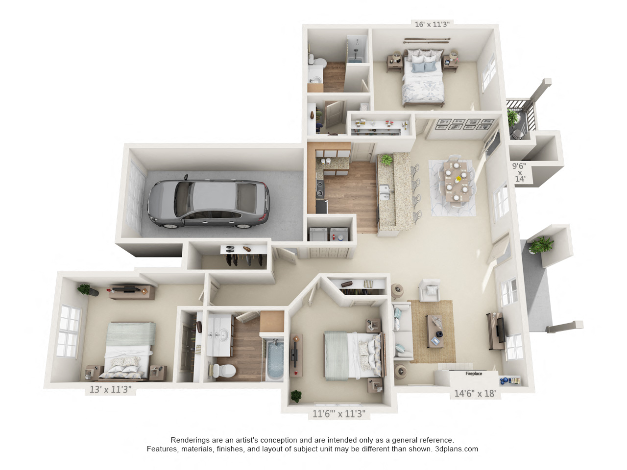 Floor Plans of The Sanctuary at Fishers in Fishers, IN