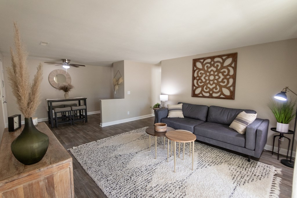 living room and dining area at Aspen Village, Cincinnati, OH