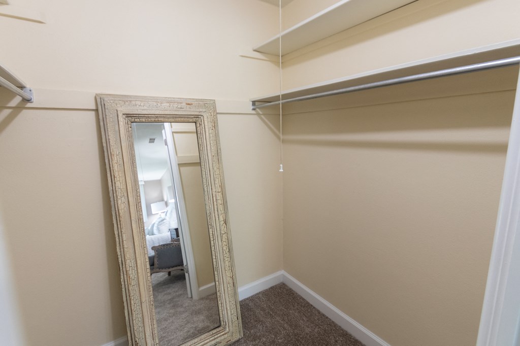 primary bedroom walk-in closet  at Aspen Village, Cincinnati