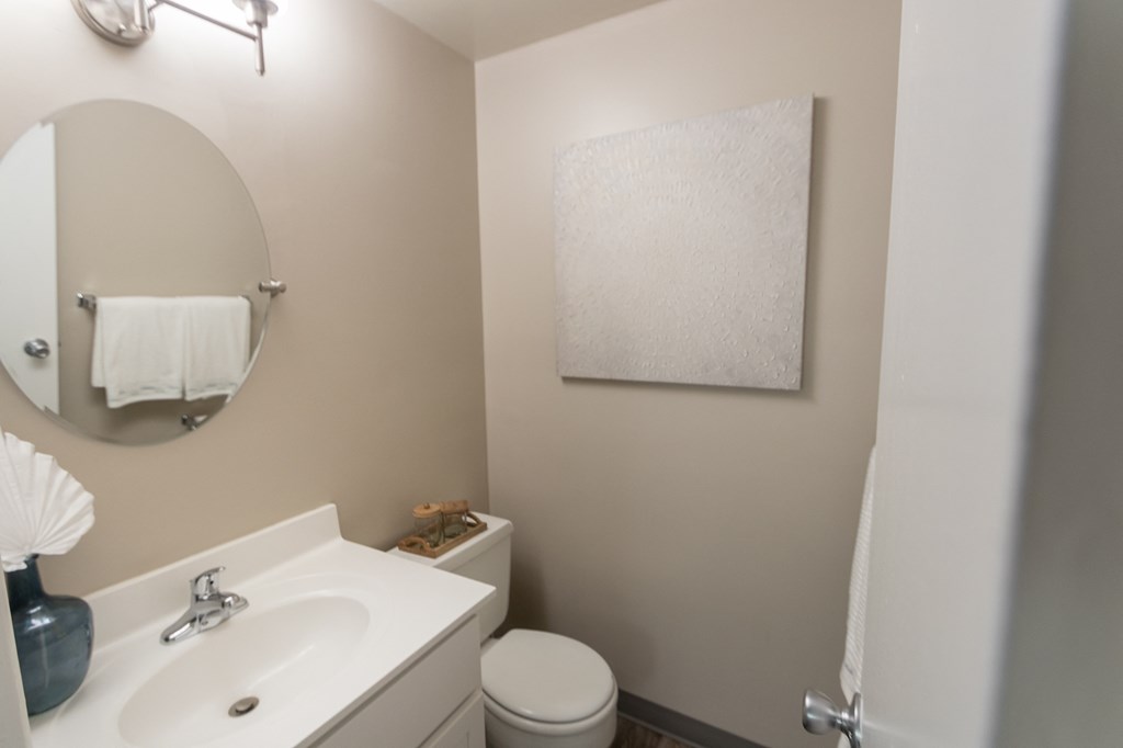 primary half bath  at Aspen Village, Cincinnati, Ohio