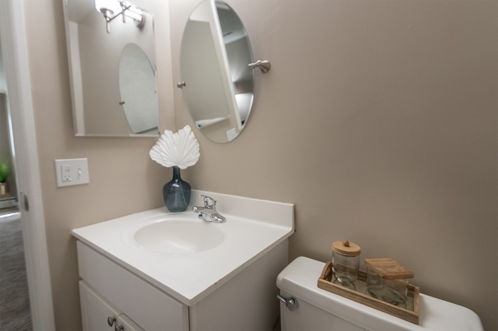 primary half bath  at Aspen Village, Cincinnati, OH