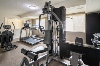 This is a photo of the fitness center at Blue Grass Manor apartments in Erlanger KY. - Photo Gallery 59