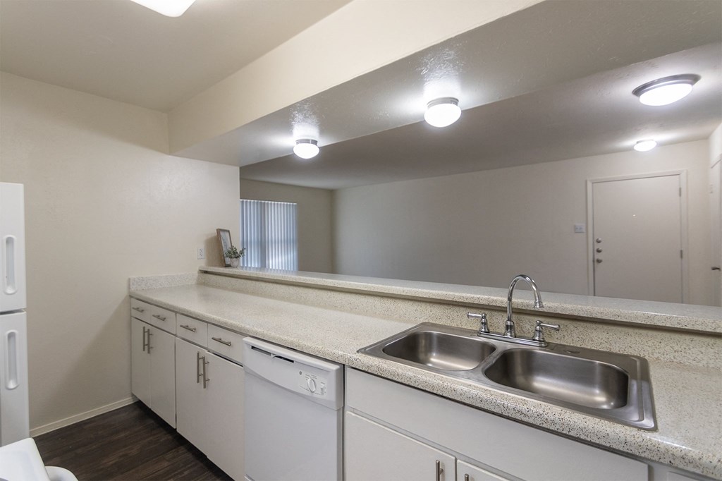 Modern Kitchen With White Cabinet at The Biltmore, Dallas, Texas