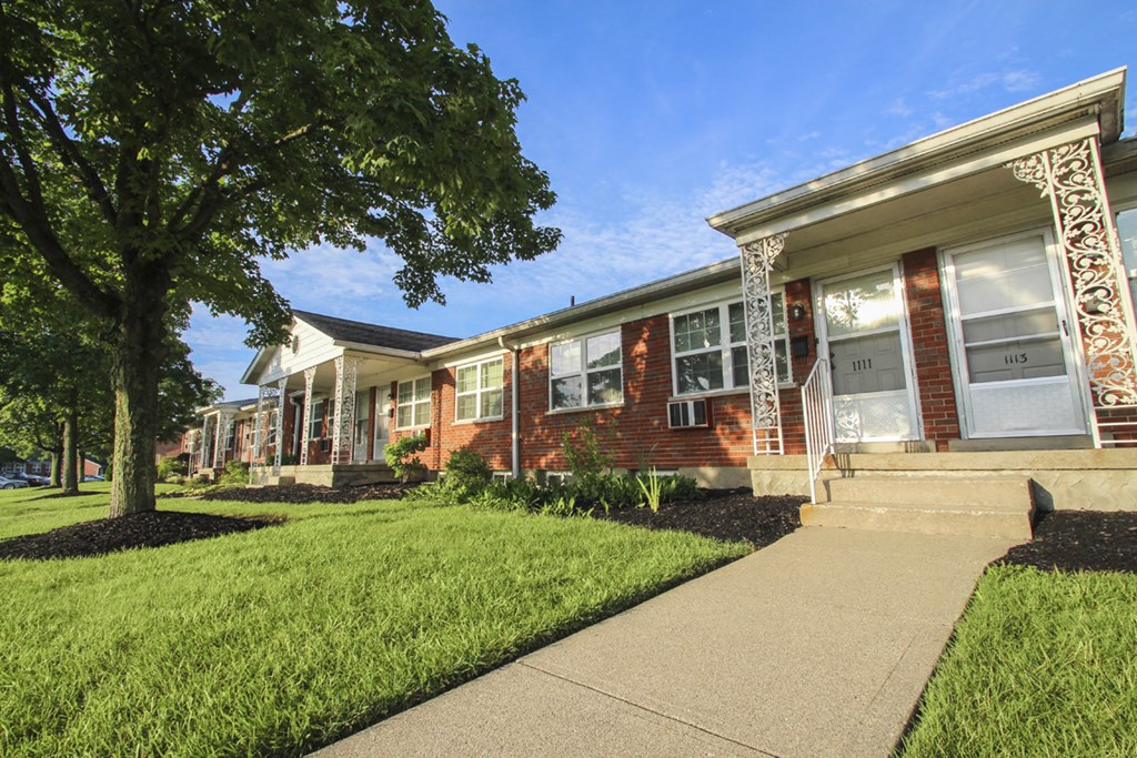 This is a picture of building exteriors at College Woods in Cincinnati, OH