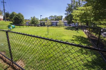 This is a picture of the dog park at Deer Hill Apartments in Cincinnati, Ohio.