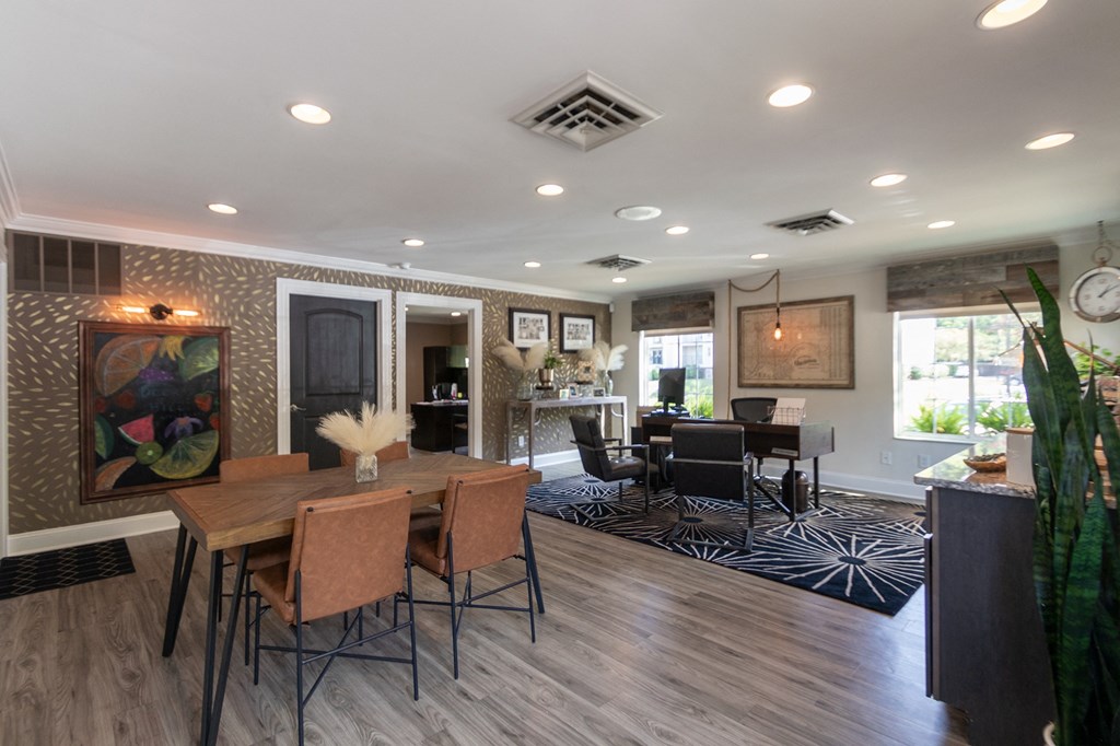 This is a photo of the leasing office interior at Deer Hill Apartments in Cincinnati Ohio.