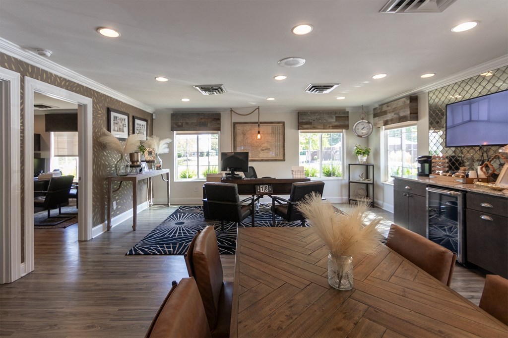 This is a photo of the leasing office interior at Deer Hill Apartments in Cincinnati Ohio.