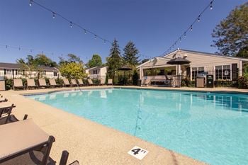 This is a picture of the pool area at Deer Hill Apartments in Cincinnati, Ohio.