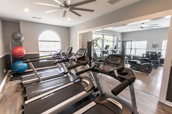 This is a photo of the 24-hour  fitness center at Fairfield Pointe in Fairfield, Ohio - Photo Gallery 51