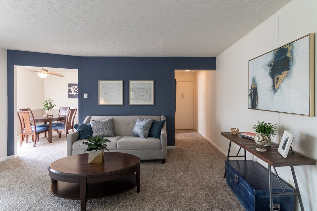 Modern Living Area at Fairfield Pointe, Ohio