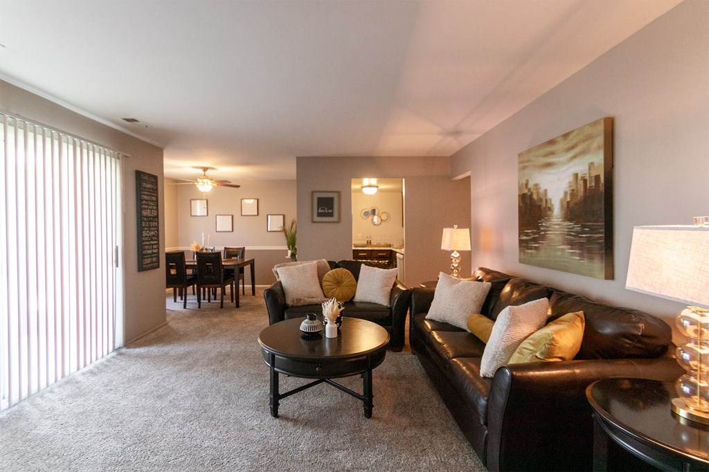 Living Room With Kitchen at Fairfield Pointe, Ohio