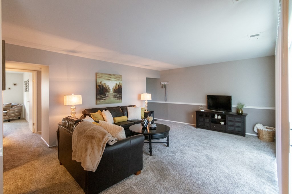 living room and halllway  at Fairfield Pointe, Ohio