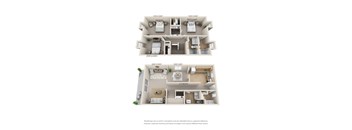 3 Bedroom Floor Plan at Fairfield Pointe, Ohio