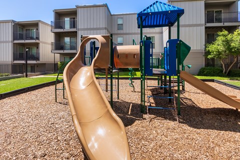 The playground at The Biltmore Apartments located in the Vickery Midtown neighborhood of Dallas, TX.